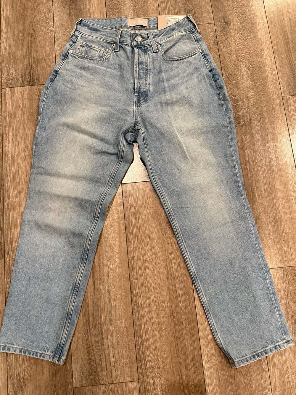 NWT Everlane Curvy '90s Cheeky Straight Jean in Vintage Sunbleached Blue Sz 27